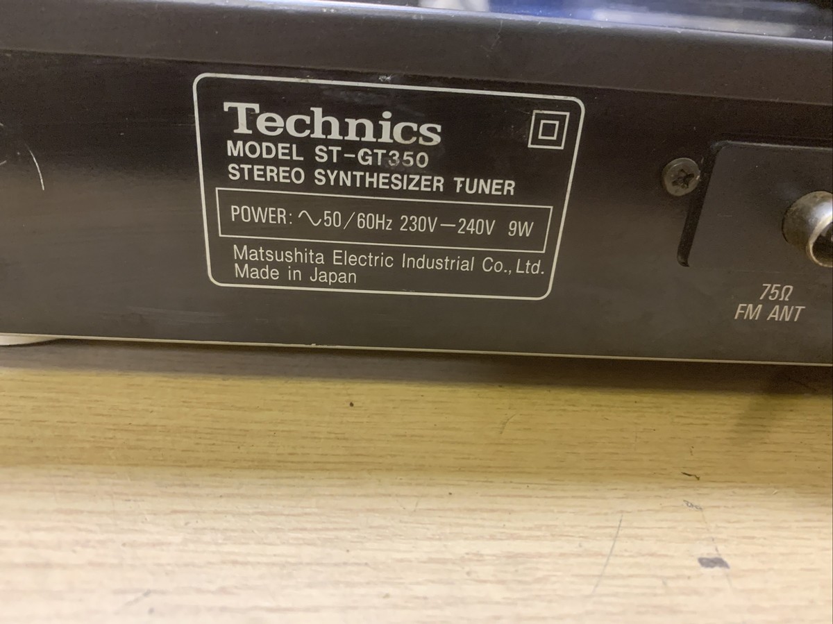 MSB.ap : Stéréo Synthesizer Tuner Technics ST-GT350 im Kanton Neuenburg