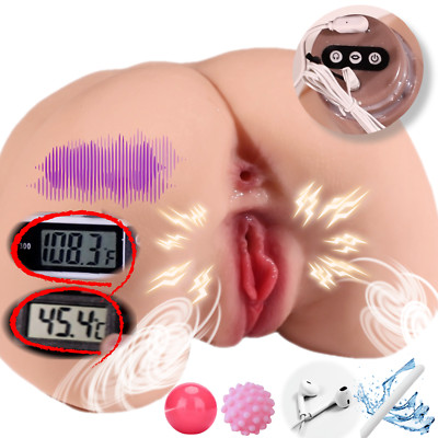 Heating 10 Sucking 10 Vibrator Sex Dolls Men Pocket Pussy Men's Sex Toy 6.7lb