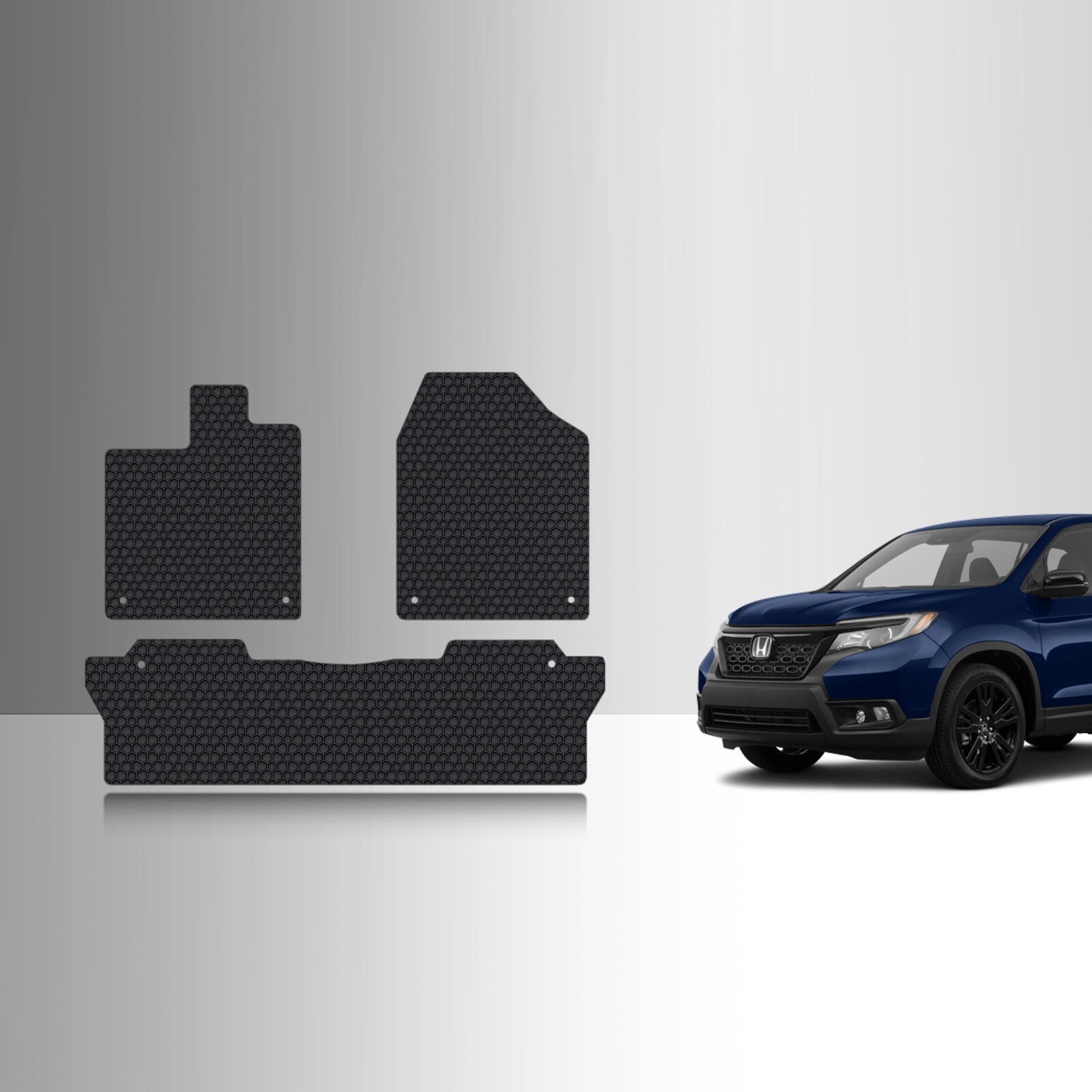 ToughPRO Floor Mats Black For Honda Passport All Weather Custom Fit