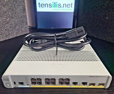 CISCO C3560CX-12PD-S CATALYST SWITCH | POWER CORD | CERTIFIED RESET