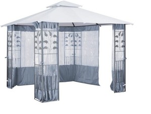 Konifera Seitenteile für Pavillon mit Fenster grau 3 x 3 m eBay