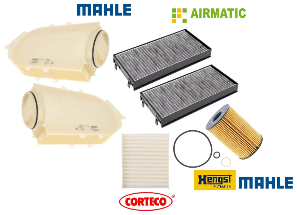 Kit de carbón filtro de aire de filtro de aceite de cabina de CA filtro de carbón para BMW X5 X6 xDrive50i OEM Foto 3 de 3