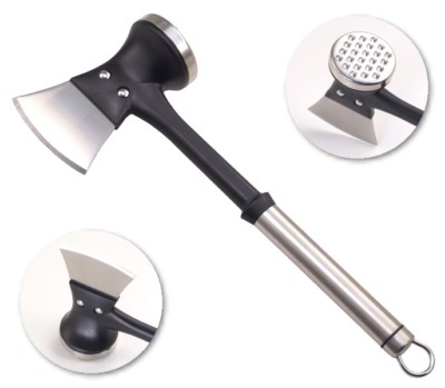 KÜCHENBEIL NYLON & EDELSTAHL Premium FLEISCHKLOPFER FLEISCHHAMMER HACKBEIL
