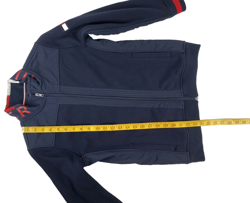 Tommy Hilfiger Zip-Up Sweater Jacket Youth Large 12-14 Dark Navy - Picture 4 of 9