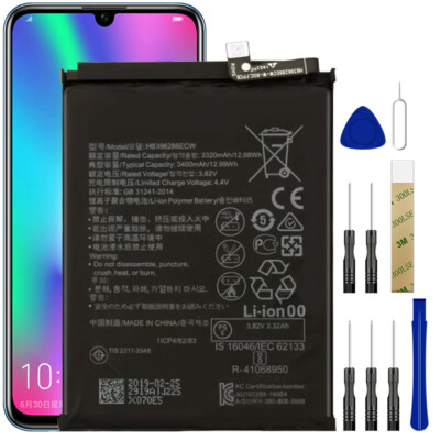 2 X BATTERIA Per Huawei P Smart 2019 POT-LX3 POT-LX1 POT-LX2 3400mAh - Foto 3