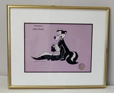 Pepe Le Pew Serigraph Cel #04346 Chuck Jones 1992 Warner Bros COA