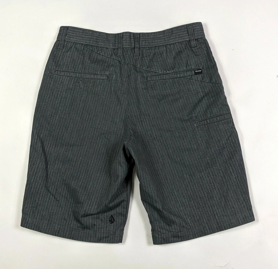 Volcom Frickin Chino 22" Stripe Size 30 Gray Mens Shorts - Image 2 of 4