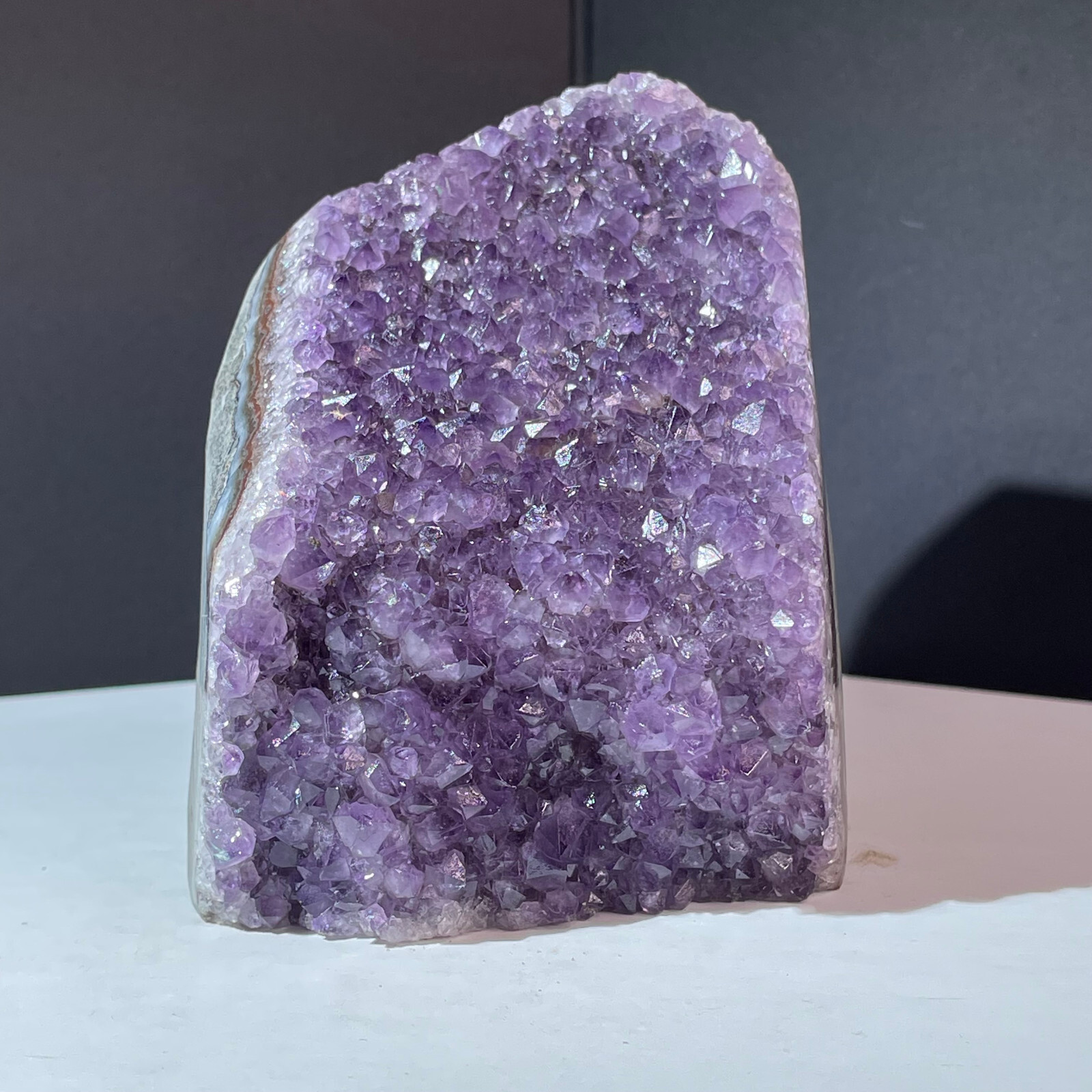 Natural Amethyst Geode Quartz Cluster Crystal Specimen 1190g Healing Energy
