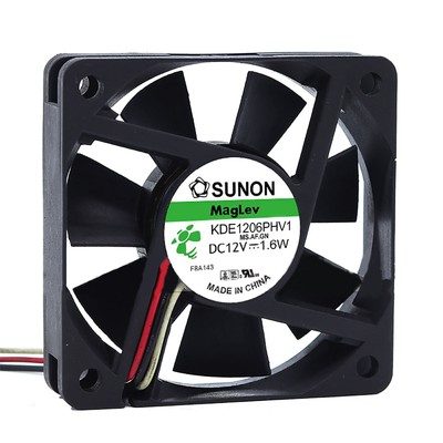 For SUNON 6015 KDE1206PHV1 12V 1.6W 6CM 60*15MM Silent Cooling Fan Cooler Fan