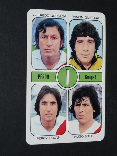 EQUIPE DU PEROU SELECCION PERU 1977 CUBILLAS SOTIL SPORTSCASTER