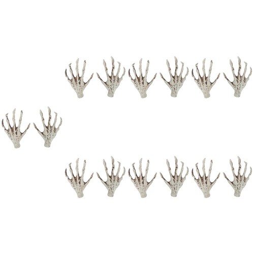 7 Pairs Witch's Claws Halloween Decorations Outdoor Skeleton Creepy - Picture 6 of 12