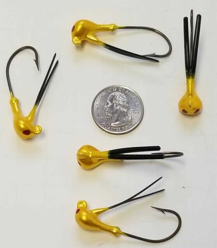 1/4 oz Weedless Flipping Jig Head V Weed Brush Guard Bass Bait Eagle Claw Choice - Picture 17 of 21