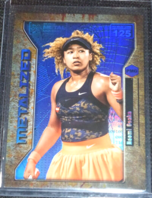2021 UD Skybox Metal Universe Champions Naomi Osaka #125 Blue PMG