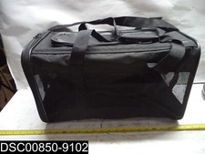 AmazonBasics Black Soft-sided Mesh Pet Travel Carrier Small