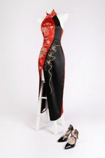 Resident Evil 4 Ada Wong Cosplay Custome Outfits Cheongsam Wig Halloween Suit