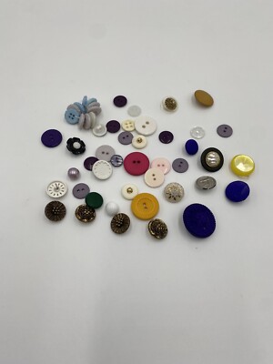 50 Buttons assorted mixed color and sizes, new and vintages | eBay