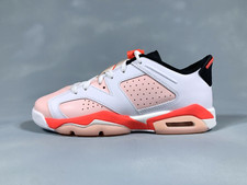 Air Jordan 6 Retro Low White Infrared 23 768878-102 Size 7Y / Women Size 8.5
