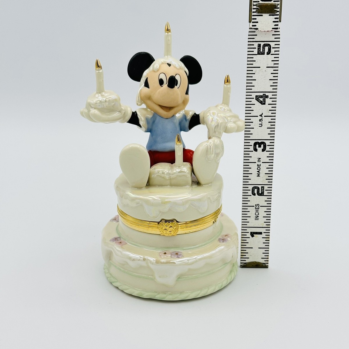 Lenox Disney Mickey's Birthday Surprise Treasure Box Trinket Box