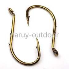 200PCS Circle Barbed Hook High Carbon Steel Sea Fishing