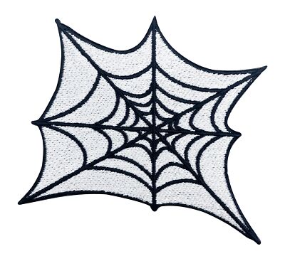 Halloween Spinnennetz Patch | Gruselige Patches, Gothic Aufnäher Spinnen Flicken