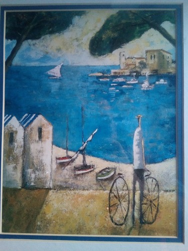 Brisa Marina by Didier Lourenco, Framed 13.5" x 16.5". Canadian Art Prints Inc. - Picture 2 of 9