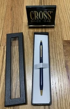 Cross Century Blue With Gold Trim, Ballpoint Pen Used Classic And RARE