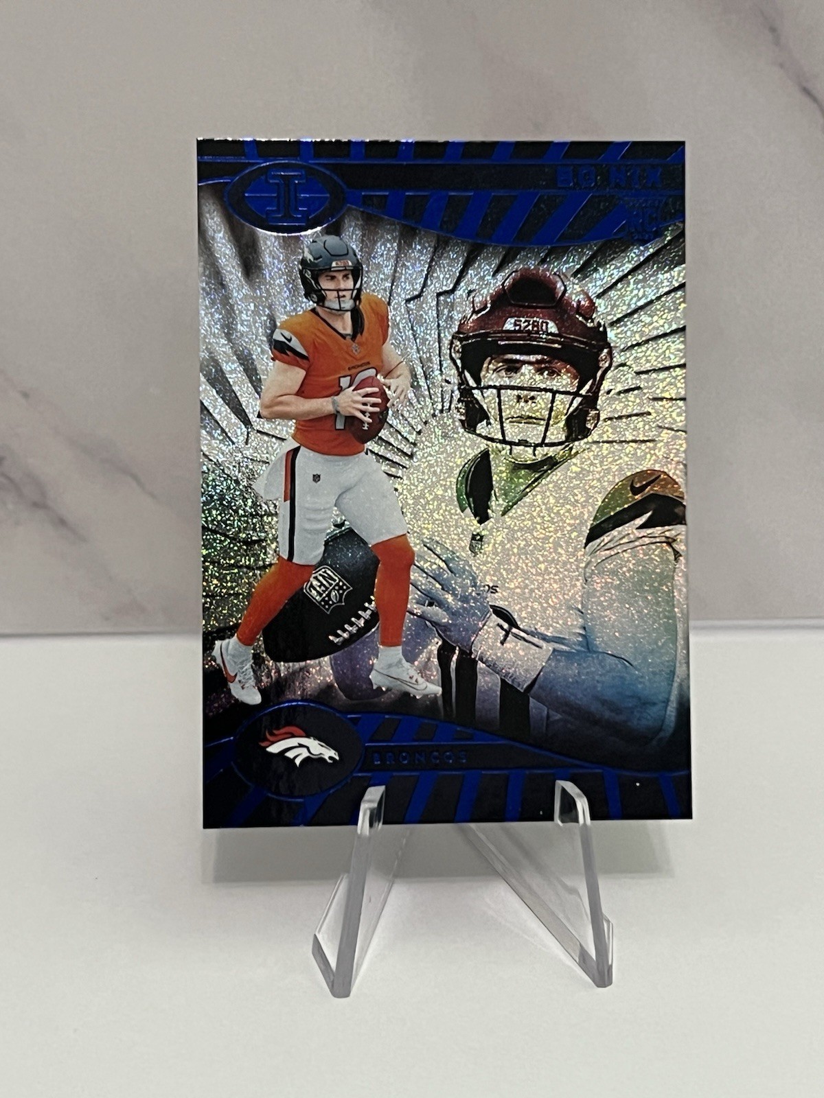 2024 Panini Illusions - Bo Nix #22 Trophy Collection Dots Rookie