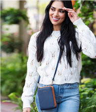 Kedzie, Best Little Bag, Saffiano Vegan Leather, Crossbody Purse