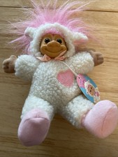 Vintage Russ Lamb Troll Purple Easter w/tags 7 Inches
