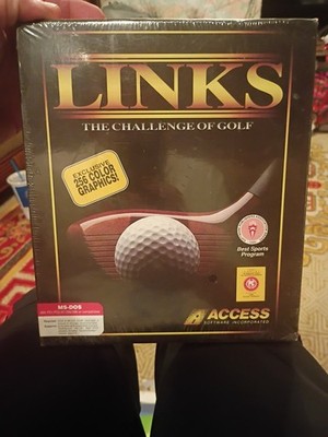 1990 Links Vintage PC Computer Golf Game MS-DOS 3.5 Floppy Access IBM PS1/2 286