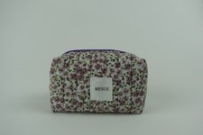 Handmade Makeup Bag - Purple Florals Small 