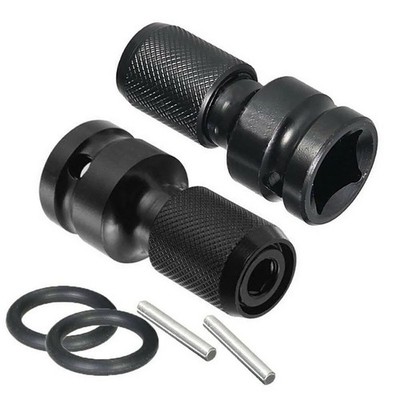 2 Pc Hex Ratchet Socket Adapter Drive 1/2'' Square To 1/4'' Converter Impact Tool