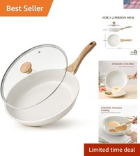 Healthy 8 Inch Nonstick Ceramic Frying Pan wi...