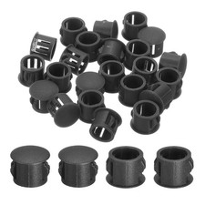28Pcs 11mm 7/16" Flush Type Panel Round Snap in Fastener Black