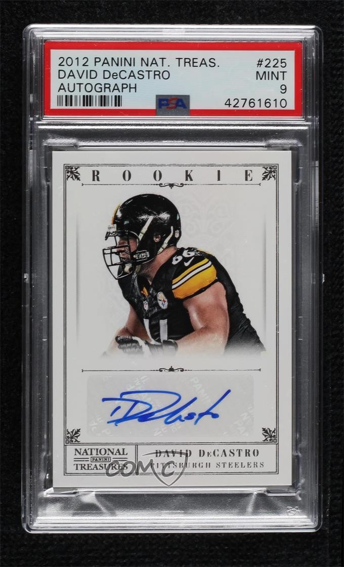 David DeCastro Panini National Treasures #225 Autograph