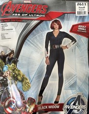 Avengers Age of Ultron Black Widow Deluxe Womens Costume Marvel Disney New Small