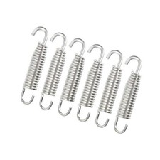 6 Pcs 58mm 2.28" Muffler Exhaust Pipe Spring Stainless Steel - for