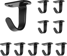 Stainless Steel Screw Mounted Ceiling Hooks, Under-Shelf Towel/Robe Clothes Hook