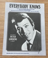 Vintage Sheet Music - Everybody Knows By Peter Gordeno