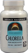 Worldwide 2 X Source Naturals Chlorella -- 500 mg - 200 Tablets