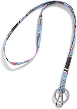 Vera Bradley Women's Cotton Lanyard Keyring, Butterfly Roanoke 46783