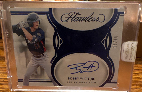 Panini 2025 Flawless Bobby Witt Jr. USA-BWJ Auto 15/15 USA Baseball BOOKEND