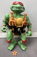 TMNT Raphael 2013 Teenage Mutant Ninja Turtles Viacom Figure with weapons