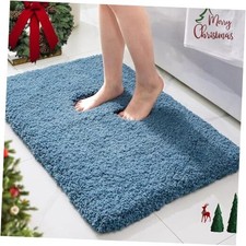 Bathroom Rugs 17x24, Ultra Thick Shaggy Soft Absorbent Bath Rug, High Density