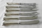 (6) Kirk Stieff Williamsburg Queen Ann Sterling Silver Handle Butter Spreaders