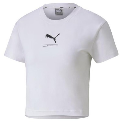 Puma Damenkleidung T-shirt 58137702 NU-TILITY FITTED TEE Weiß