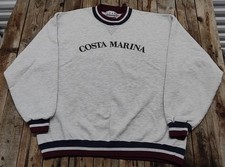 Vintage 90's Costa Marina Sweatshirt made in USA men's Size Large