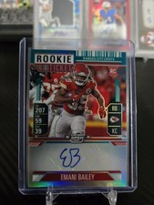 2024 Panini Contenders Optic - Rookie Ticket Emani Bailey #177 Teal Prizm 18/99