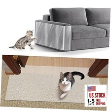 Cat Carpet Protector, Robust Plastic Pets Scratch Stopper for 8.2ftx12.2inch