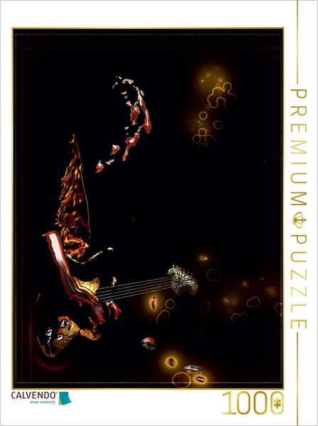 Calvendo Puzzle Gitarrist 1000 Teile Puzzle Hoch | 1000 Teile Lege-GrößE 64X48Cm-image